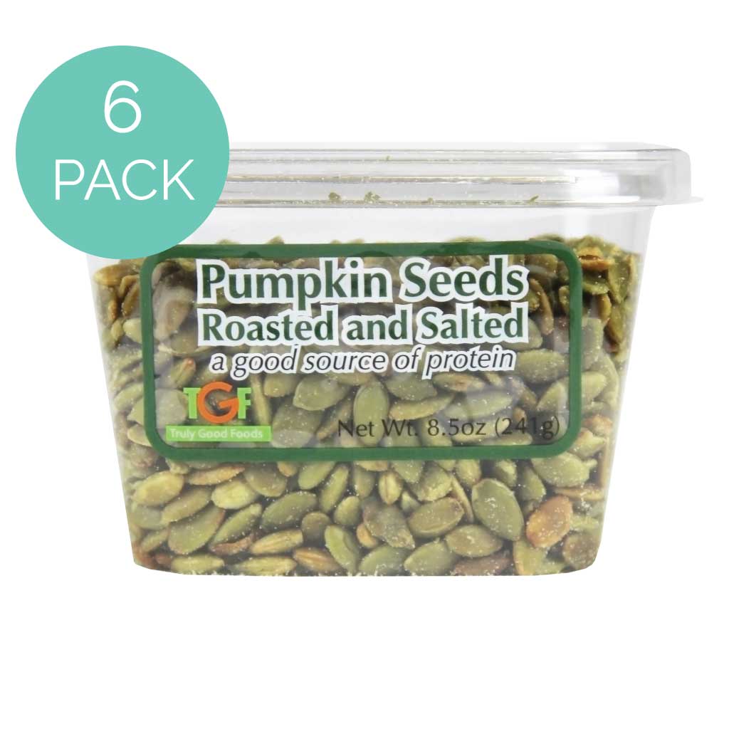 Pumpkin Seeds Roasted and Salted – 6 pack, 8.5oz cubes