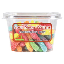 Sour Neon Worms – 6 pack, 9.5oz cubes