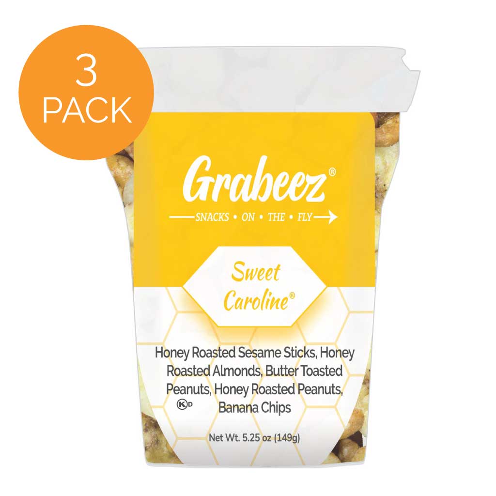 Sweet Caroline® – 3 pack, 5.25oz each Grabeez® Snack Cups