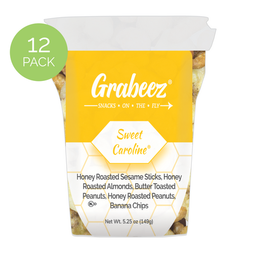 Sweet Caroline® – 12 pack, 5.25oz each Grabeez® Snack Cups