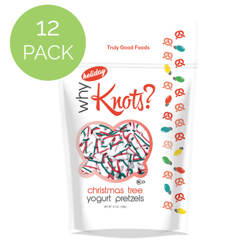 Holiday Christmas Tree Pretzels – 12 pack, 4.5oz SUR bags